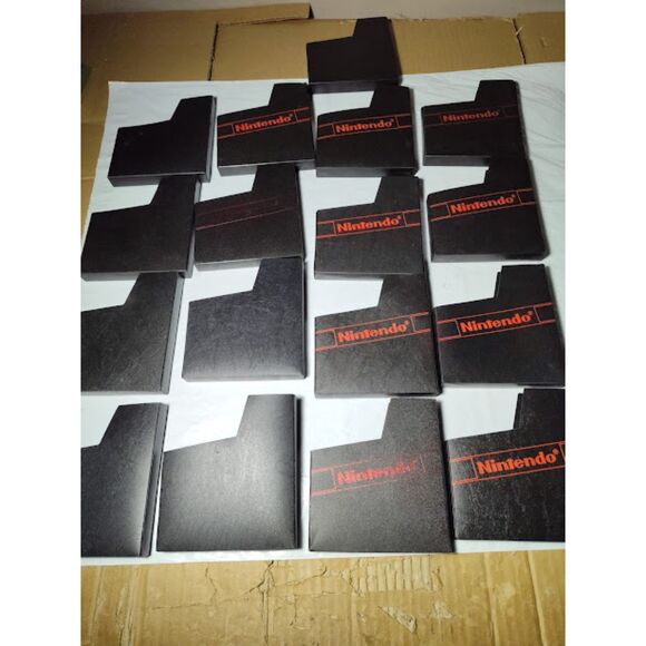 Lot of 17 OEM Nintendo NES Black Dust Jackets - Picture 3 of 10